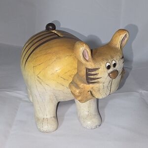 Tiger Bobble Head Ceramic Piggy Bank